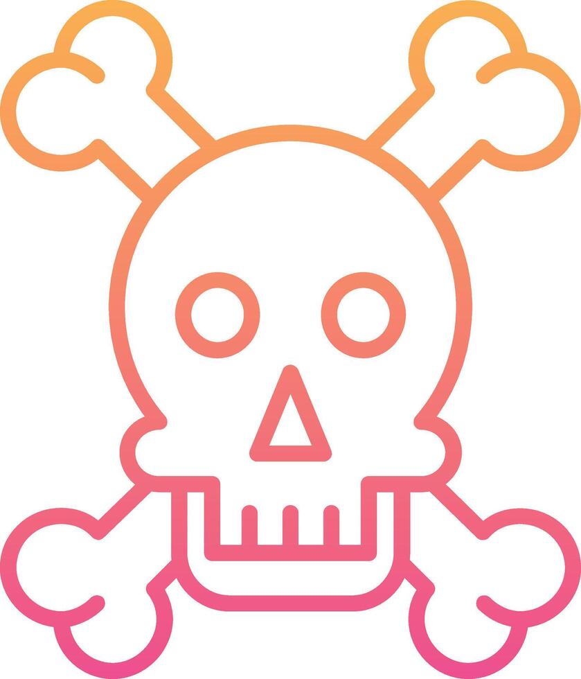 Skull And Bones Vector Icon