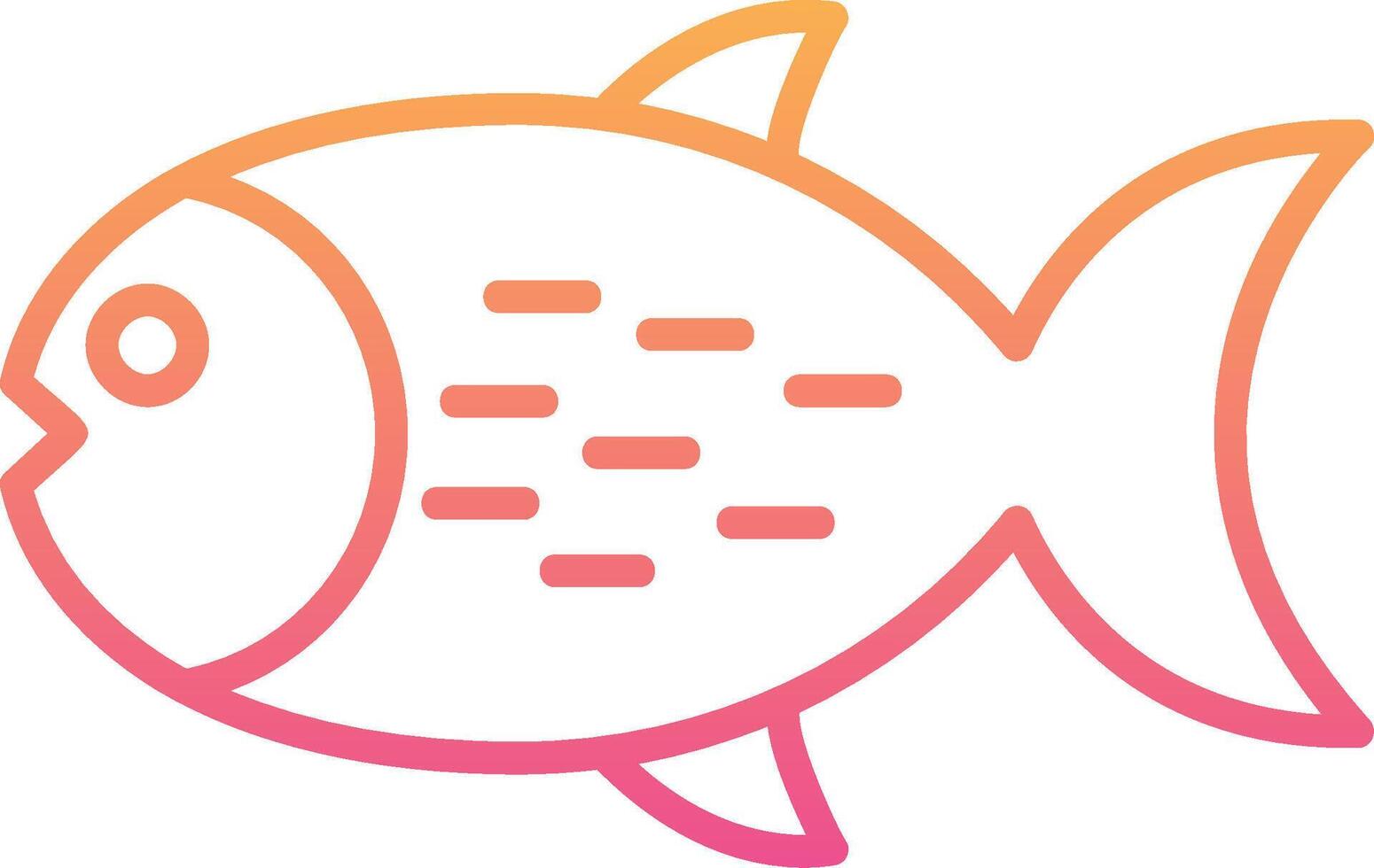 icono de vector de pescado