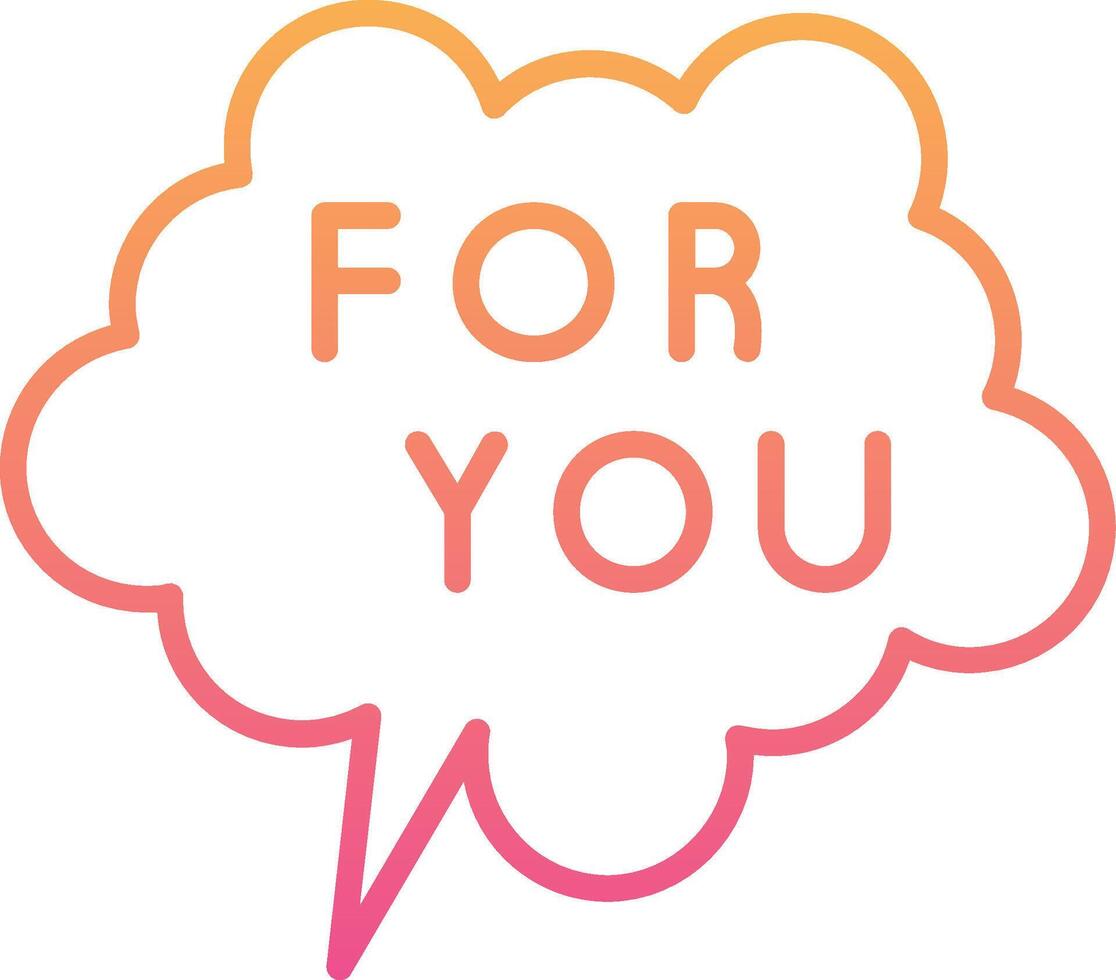 For You Vector Icon