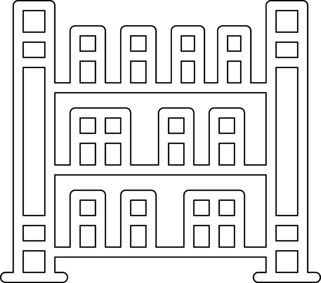 Bookshelf Vector Icon
