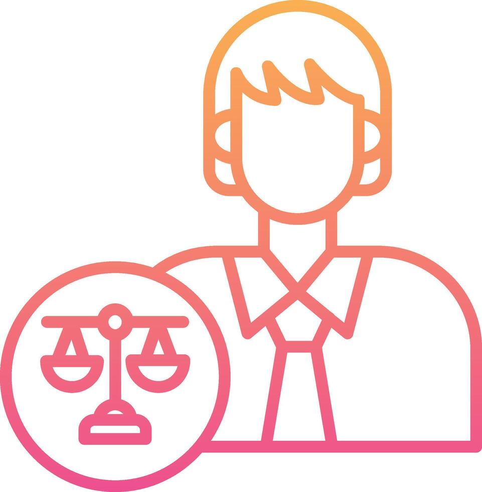 Lawyer Vector Icon