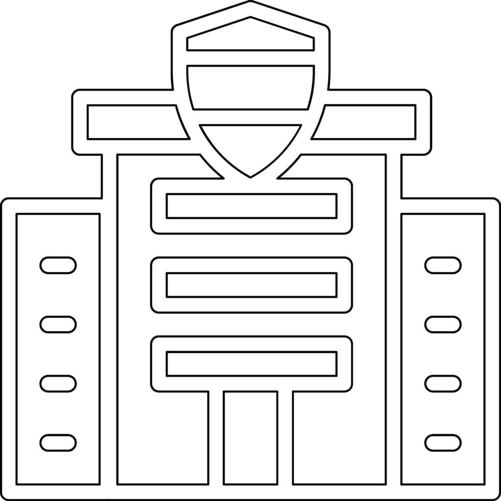 Police Station Vector Icon