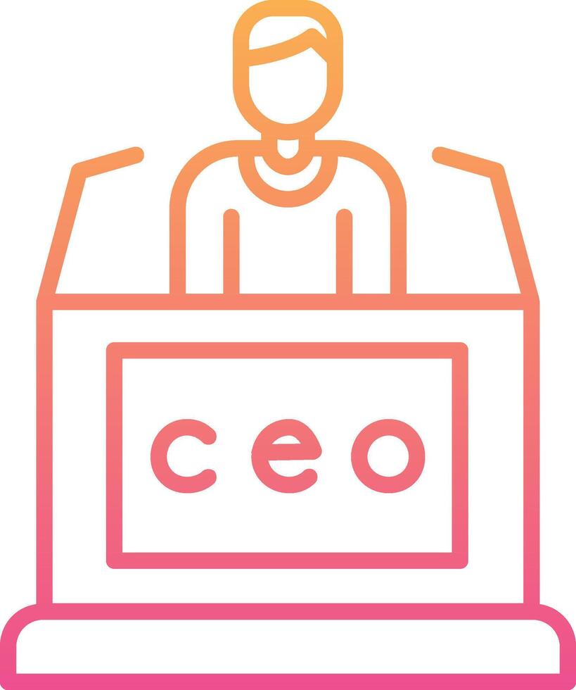 CEO vector icono