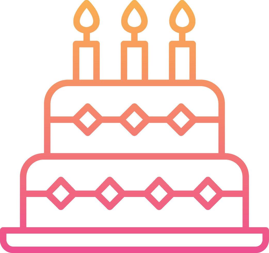 Birthday Cake Vector Icon