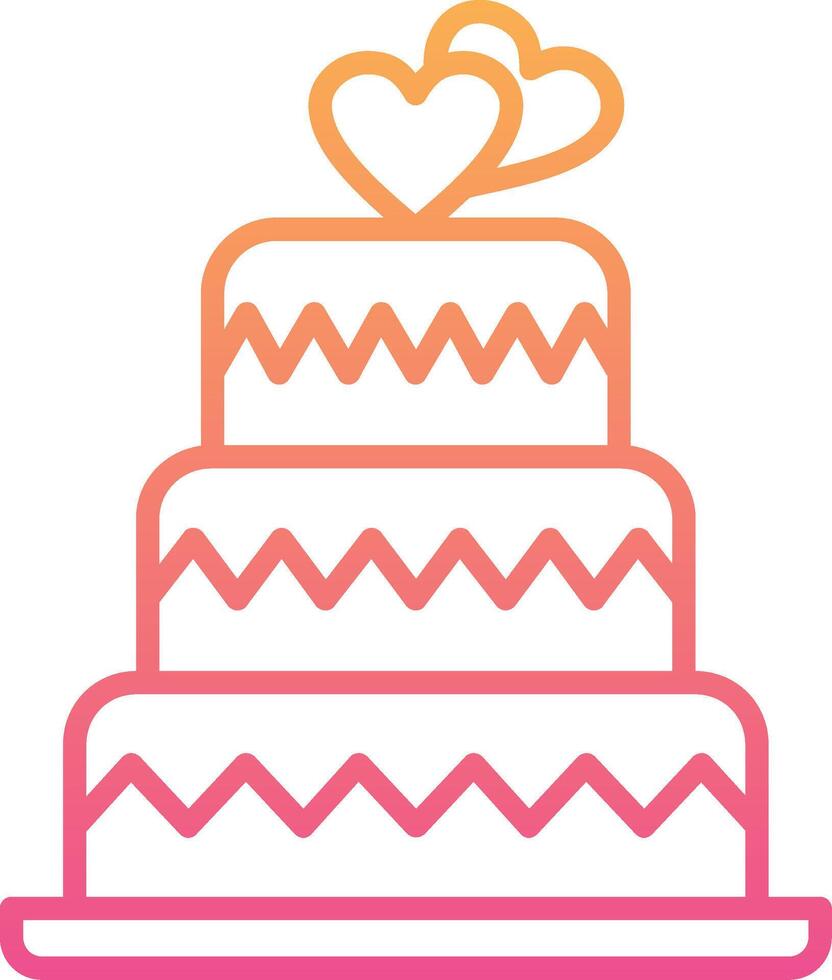 Wedding Cake Vector Icon