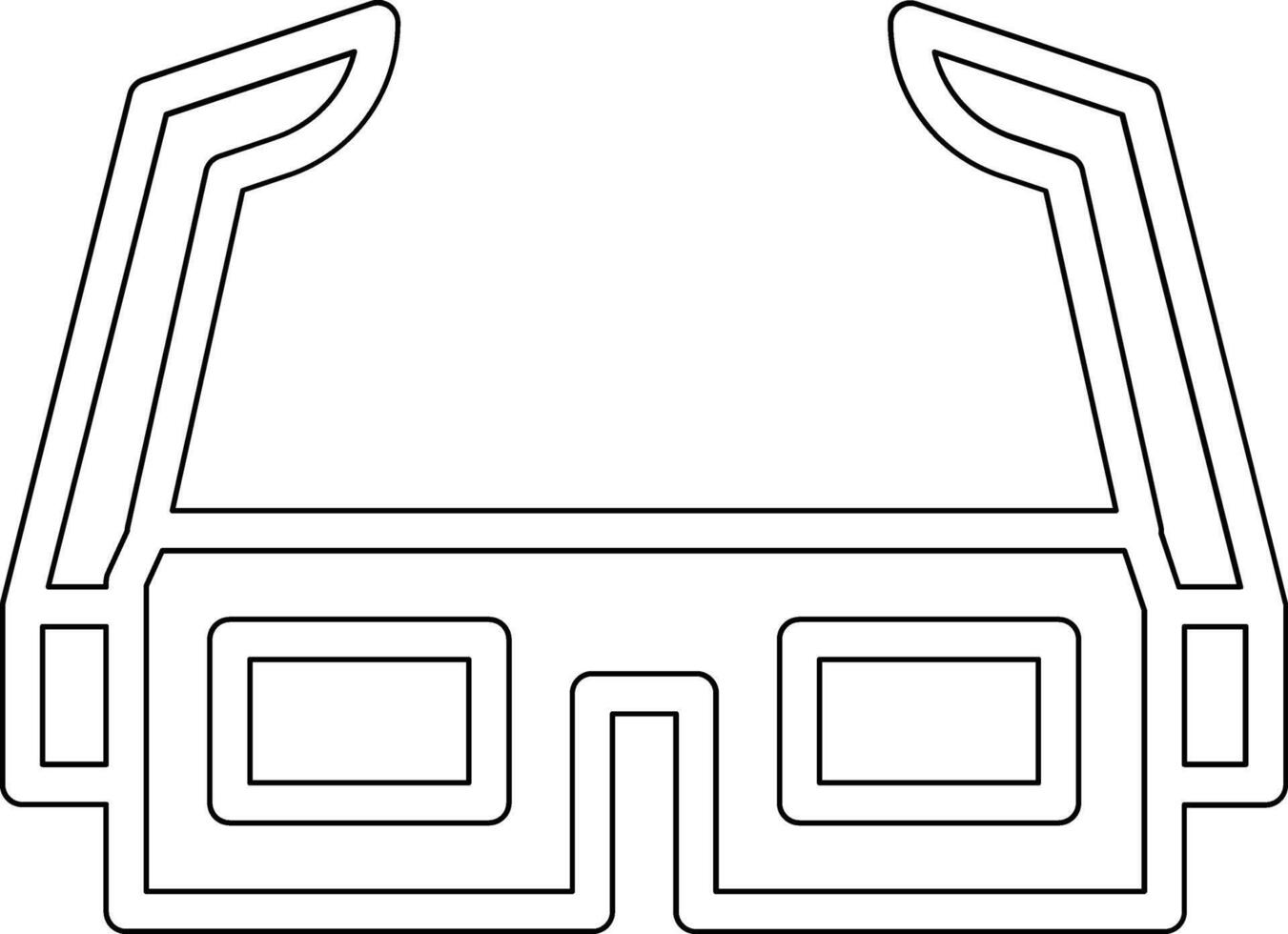 3d Glasses Vector Icon