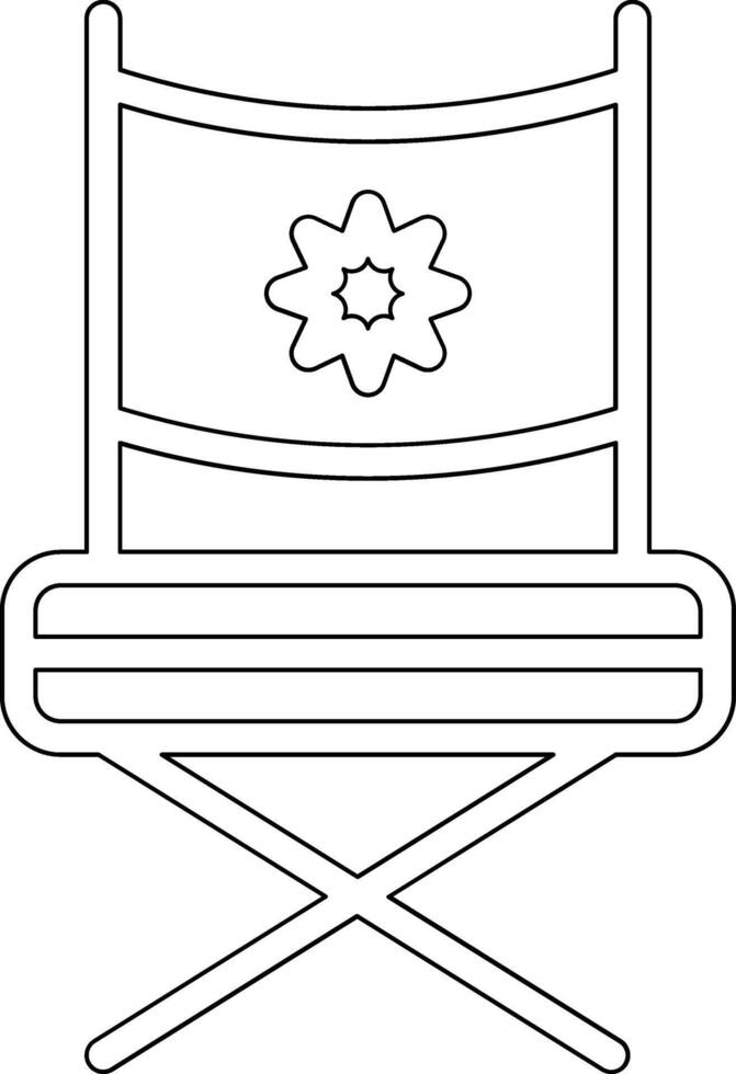 icono de vector de silla de director