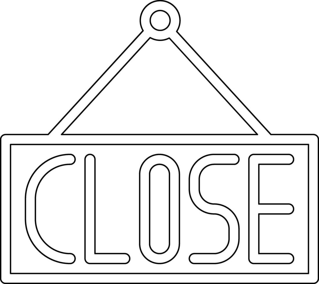 Close Shop Vector Icon