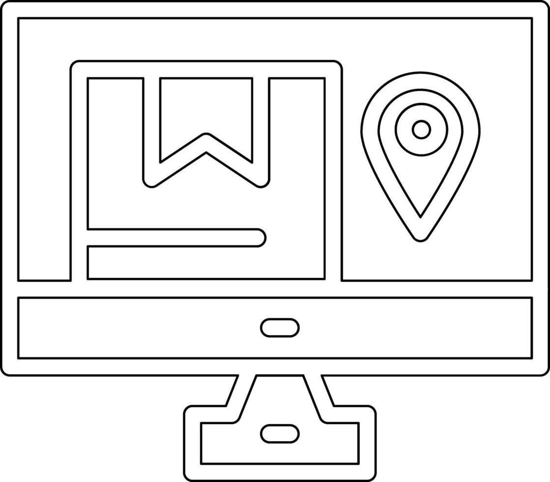 Online Shipment Tracking Vector Icon