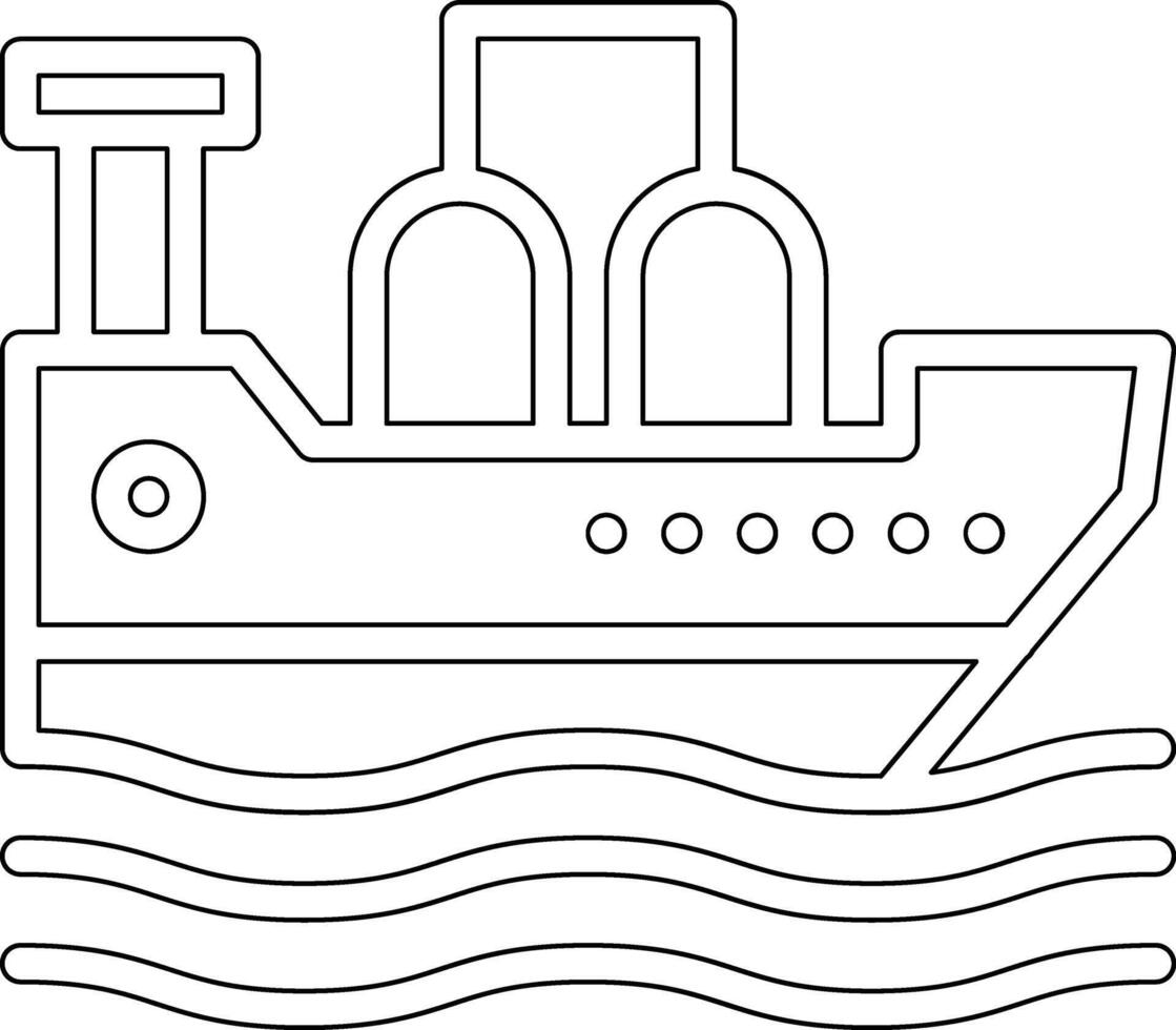 Oil Ship Vector Icon