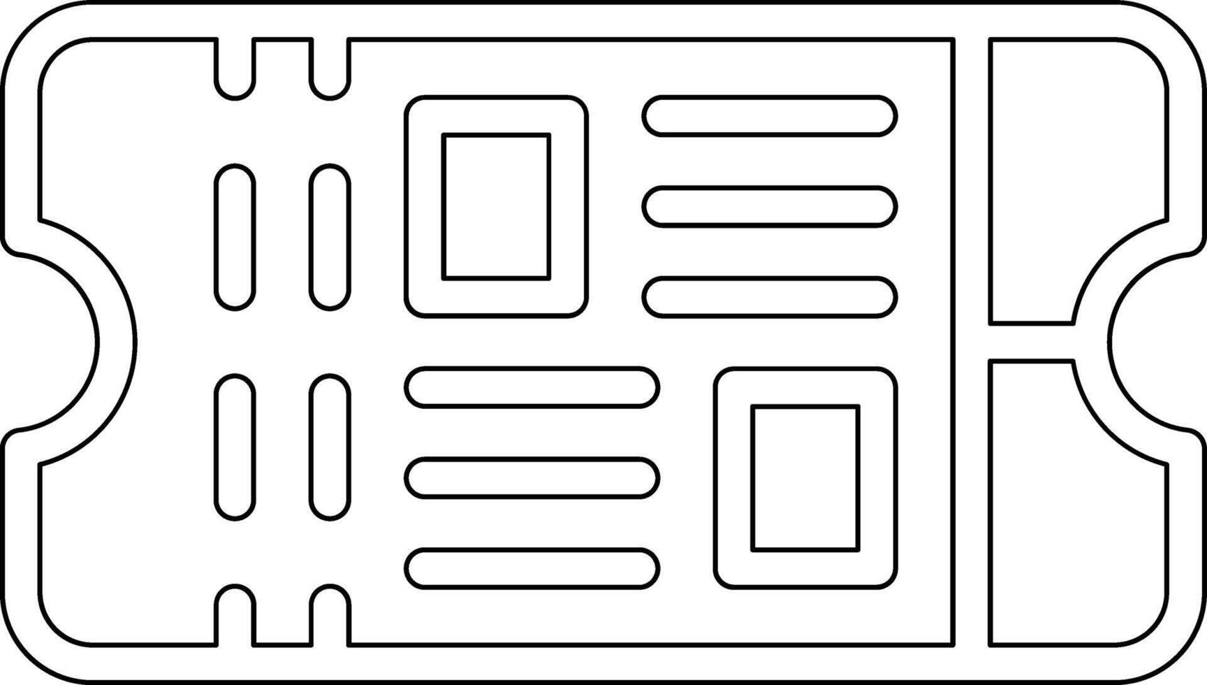 Cinema Ticket Vector Icon