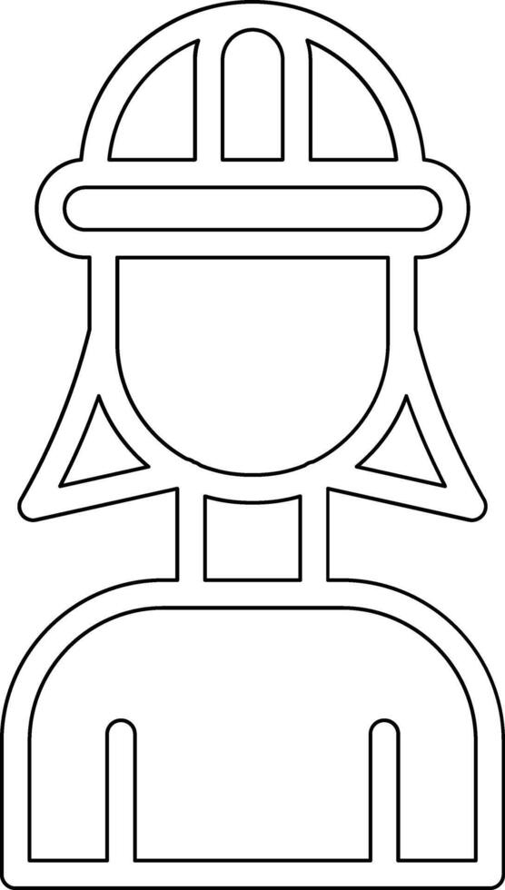 Female Engineer Vector Icon