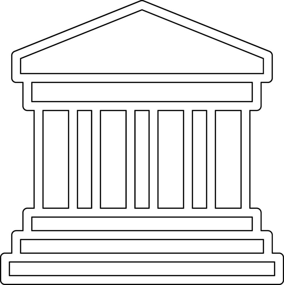 Greek Temple Vector Icon