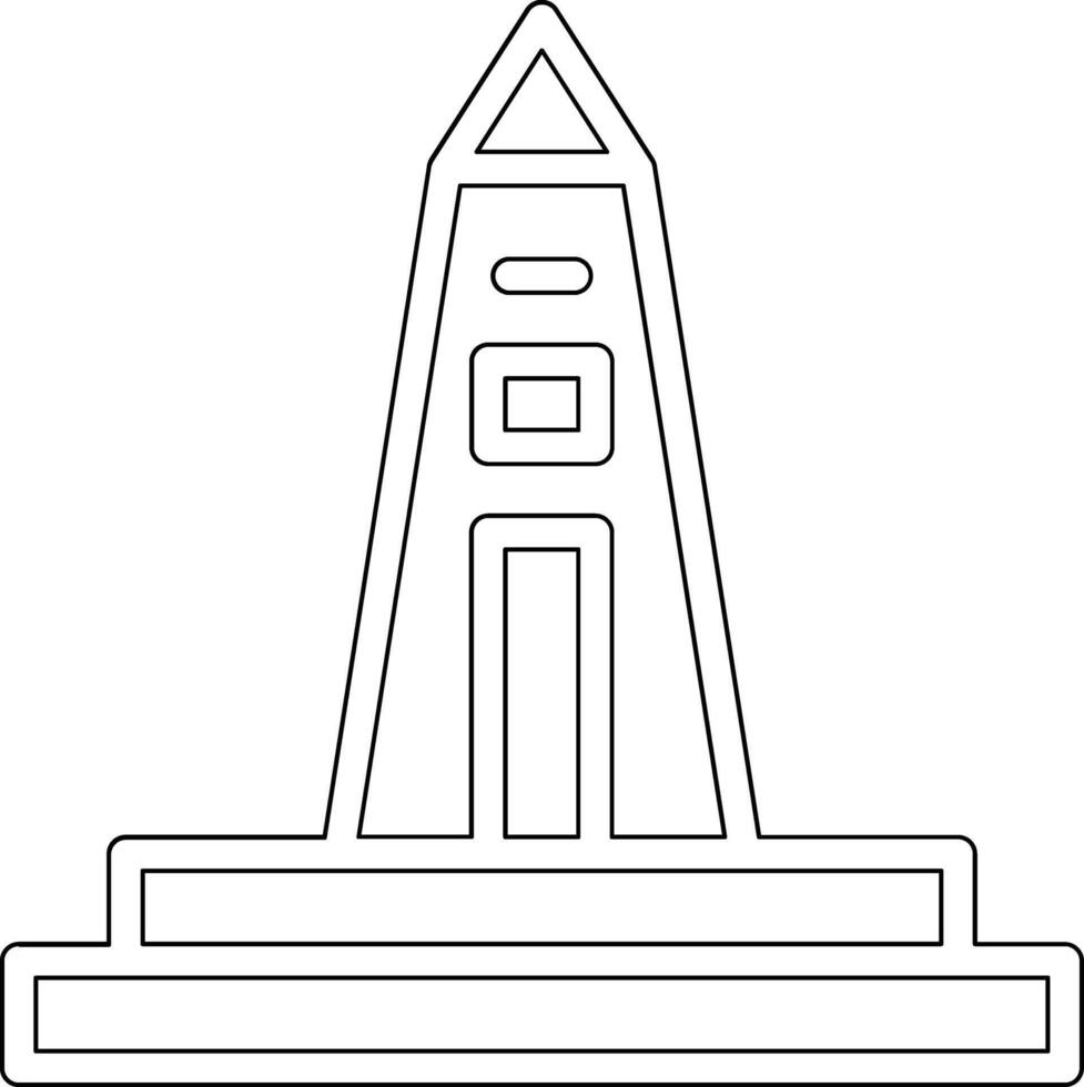 icono de vector de obelisco