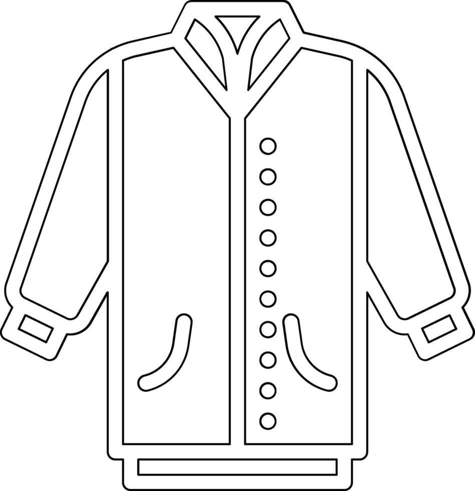 icono de vector de chaqueta