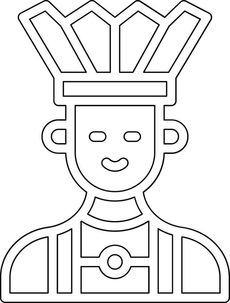 Native Indian Vector Icon