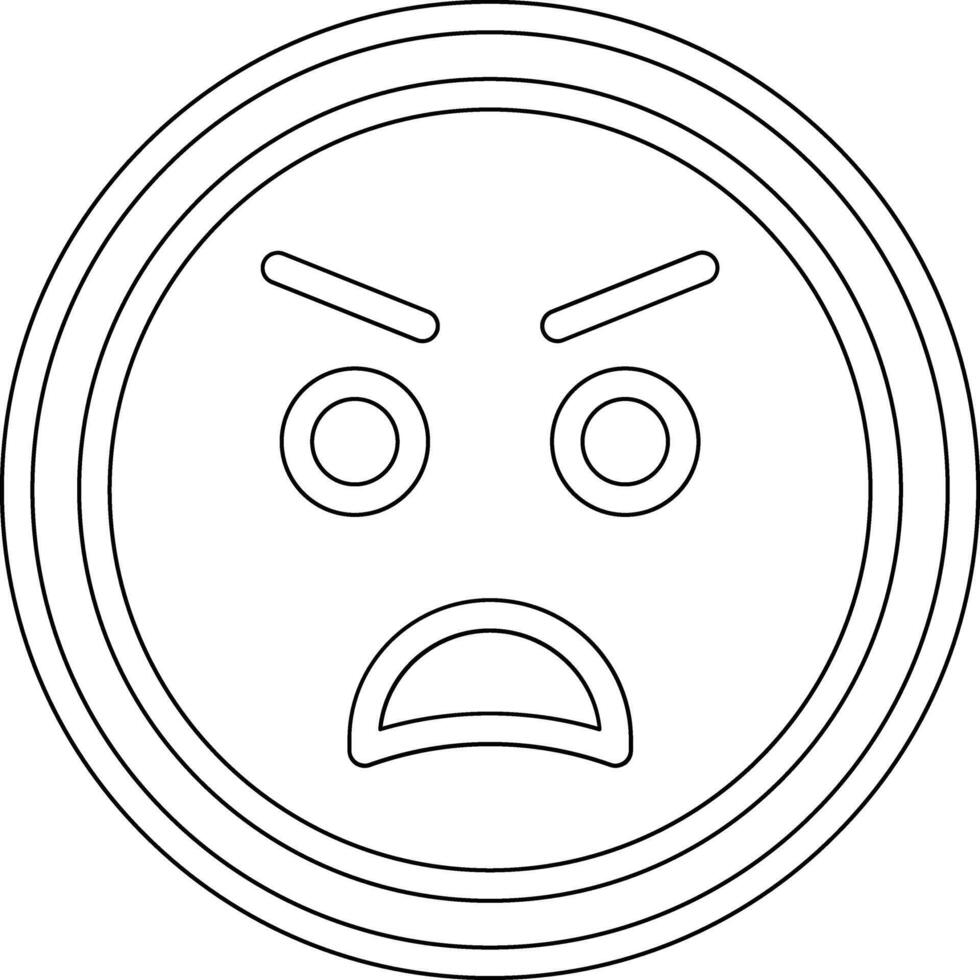 Anger Vector Icon