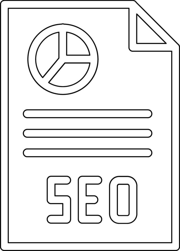 SEO Report Vector Icon