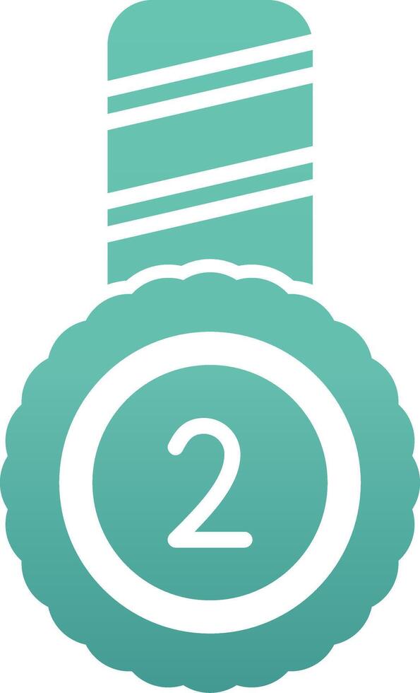 Second Place Vector Icon