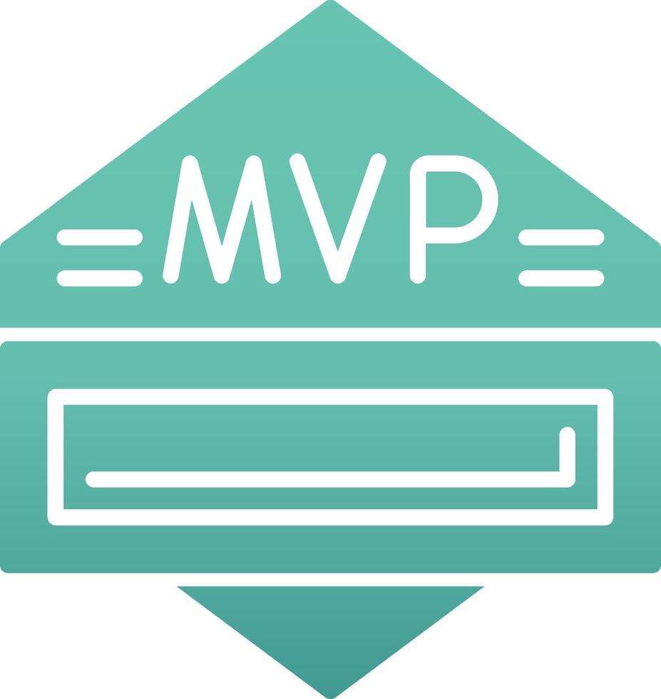 icono de vector de mvp