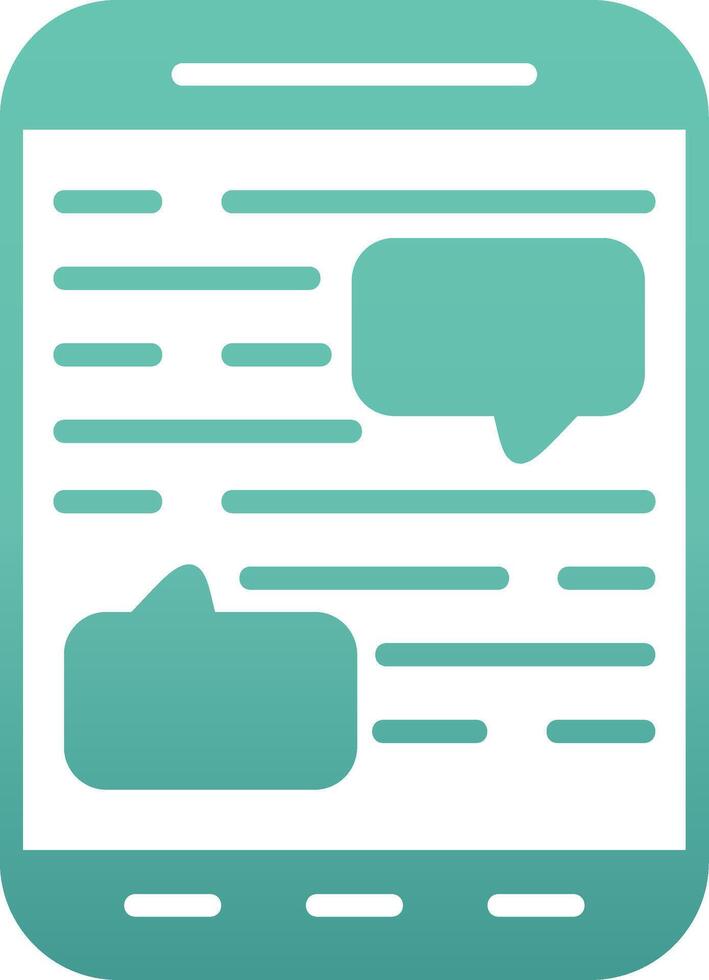 Mobile Chat Vector Icon