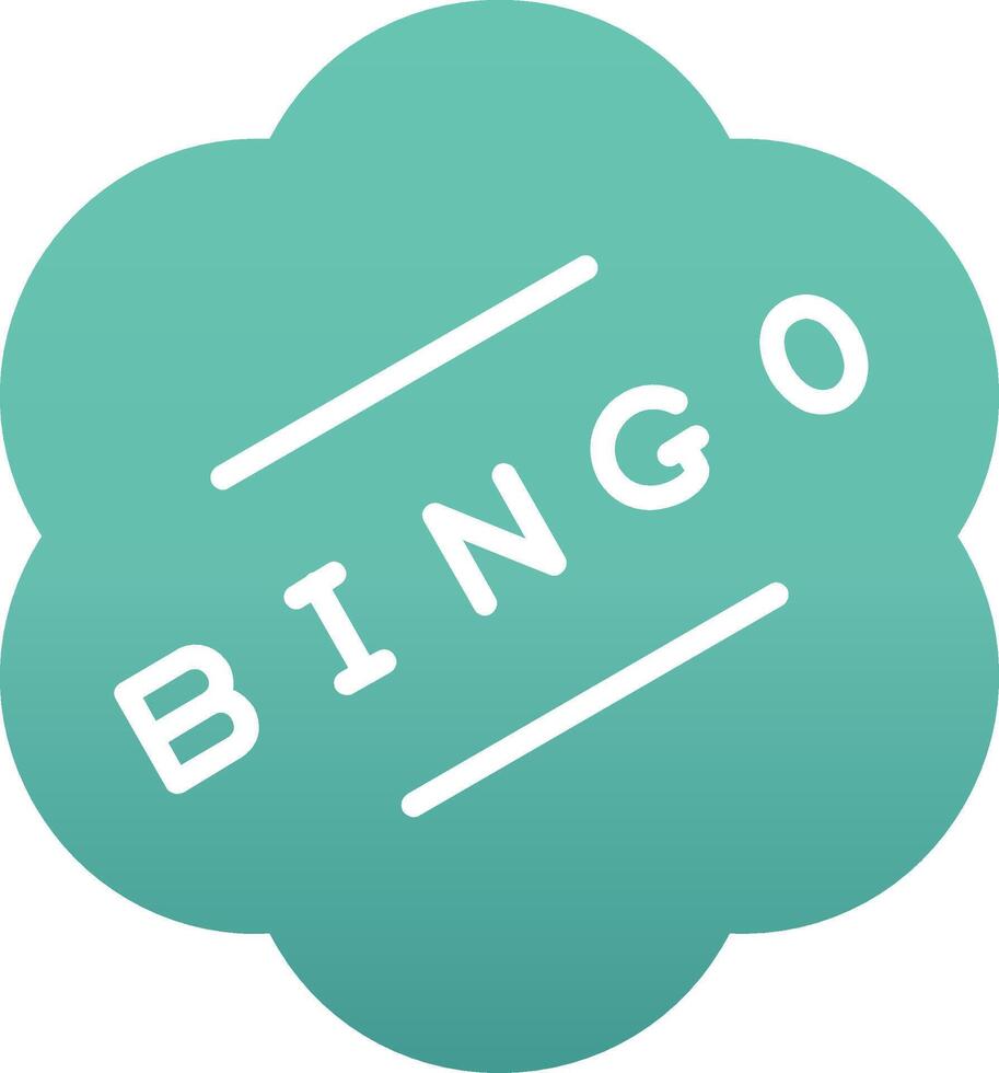 icono de vector de bingo