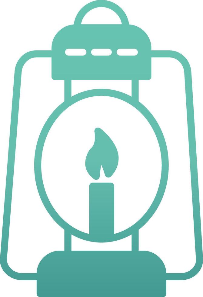 Oil Lamp Vector Icon