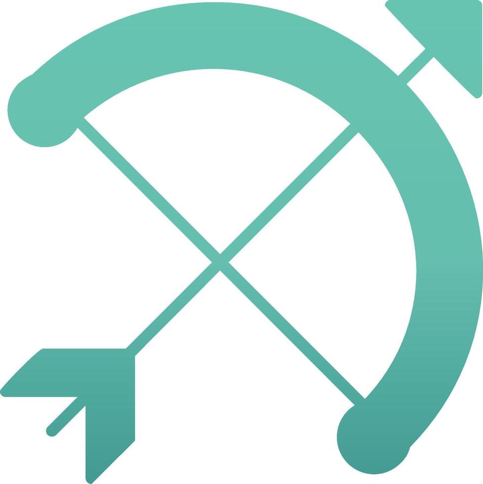 Bow And Arrow Vector Icon