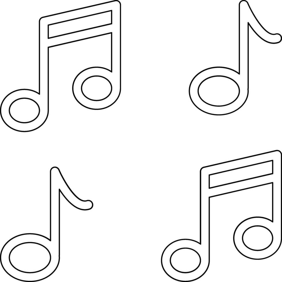 Musical Notes Vector Icon