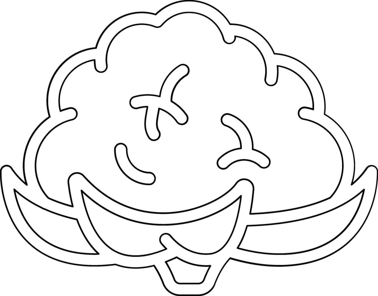 icono de vector de coliflor