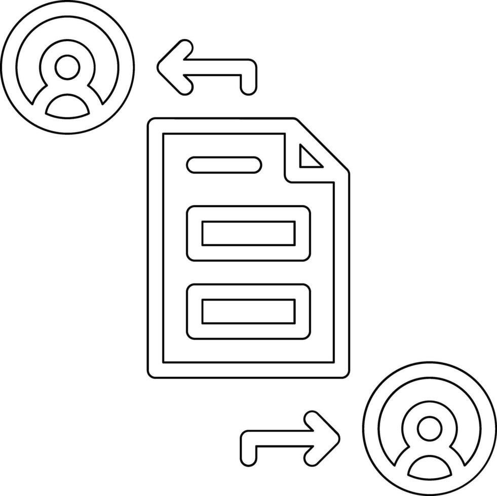 File Sharing Vector Icon