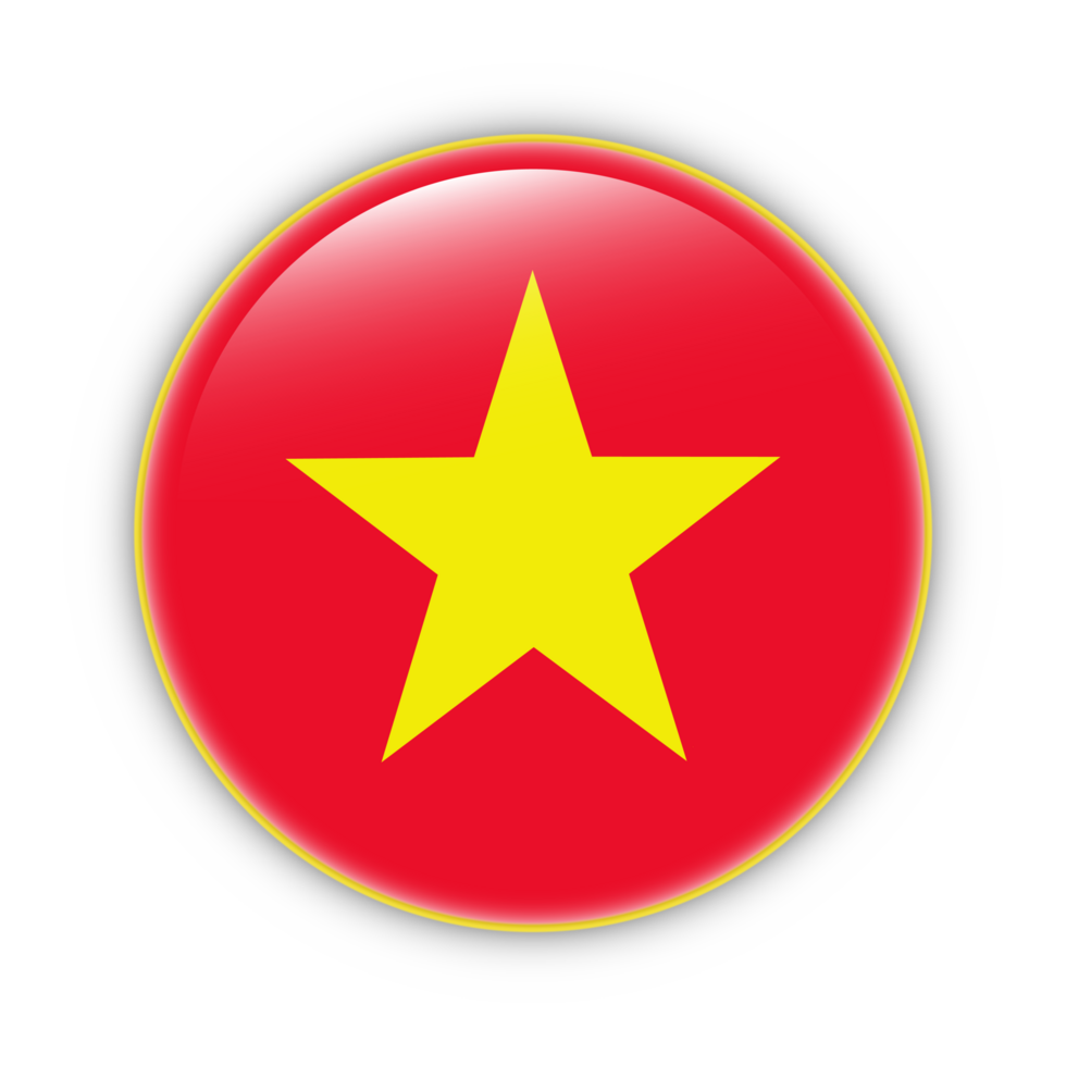 Vietnam Flagge mit Gelb Rahmen kostenlos png Flagge Bild mit transparent Hintergrund - - National Flagge