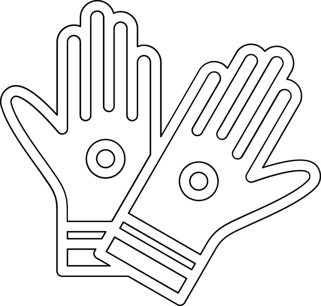 Rubber Gloves Vector Icon
