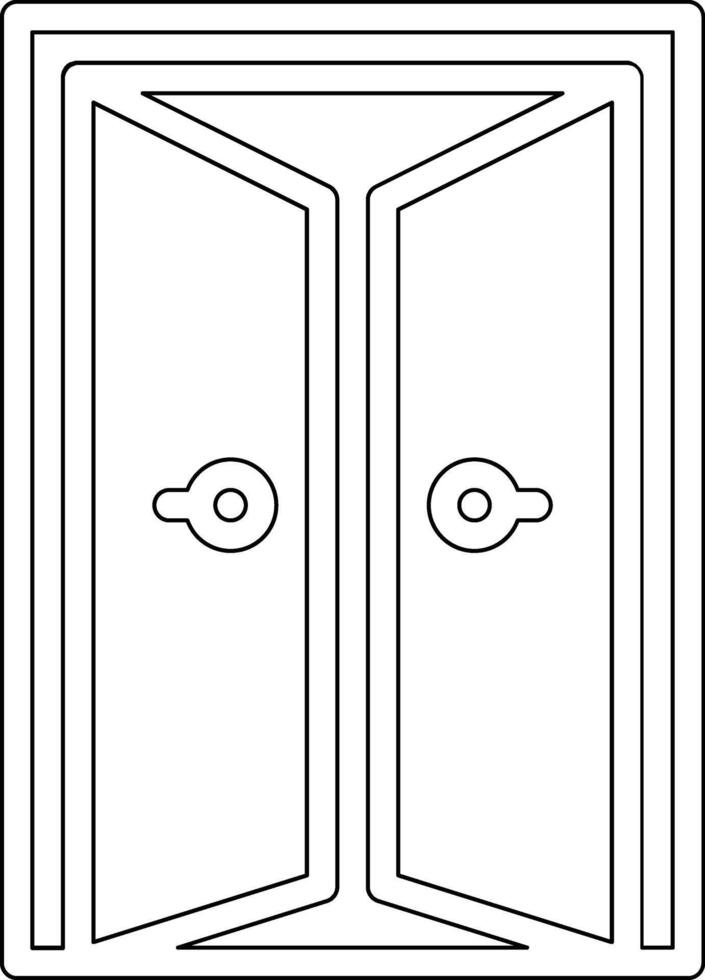 icono de vector de puerta