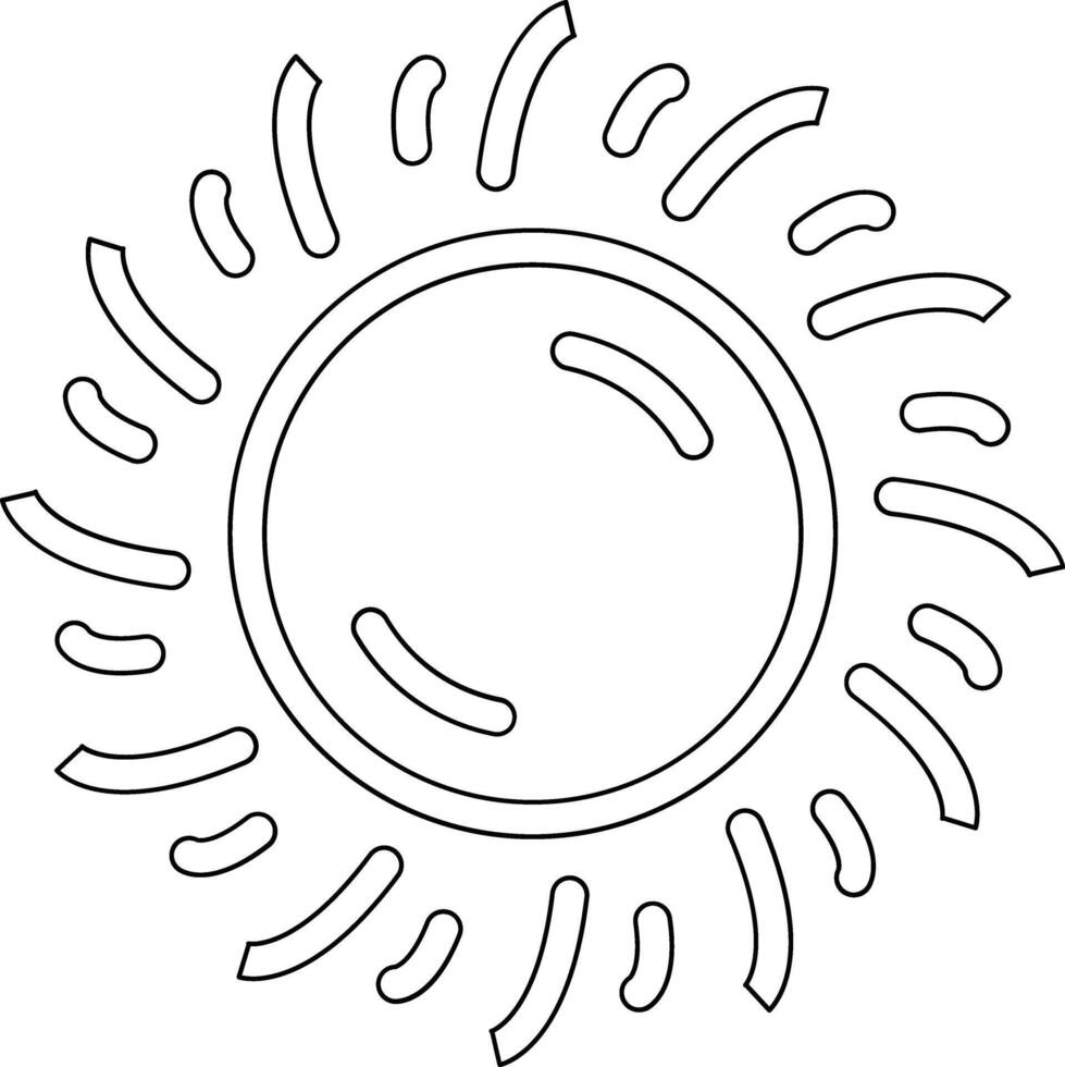 Sun Vector Icon