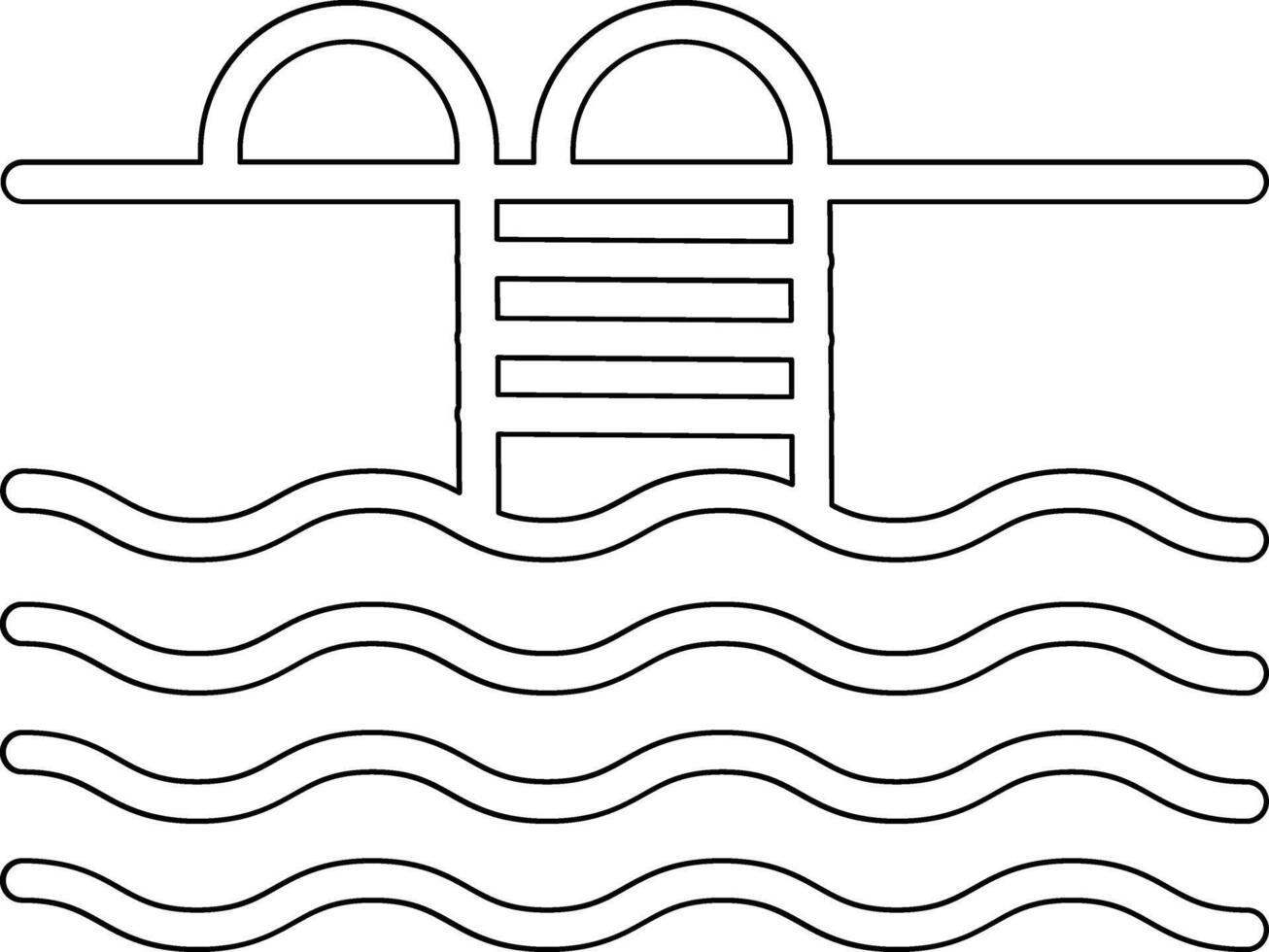 Swimming Pool Vector Icon