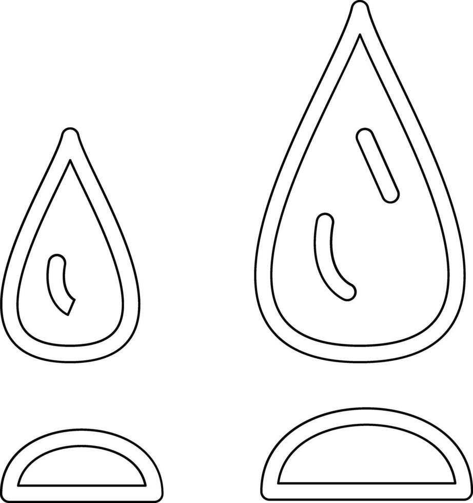 icono de vector de gota de agua