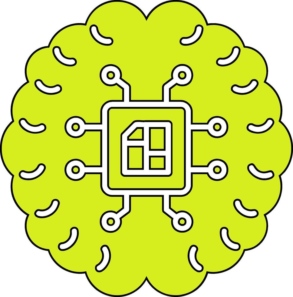 Artificial Intelligence Vector Icon