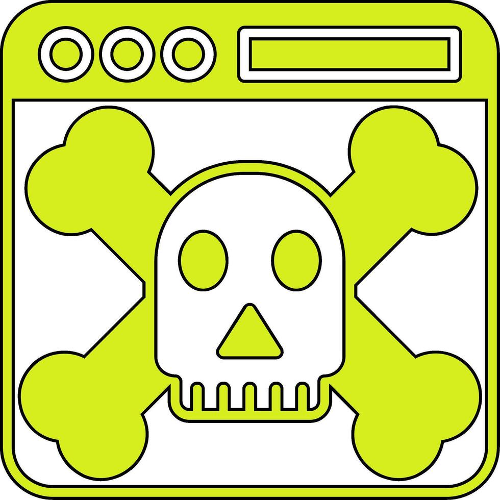 icono de vector de malware