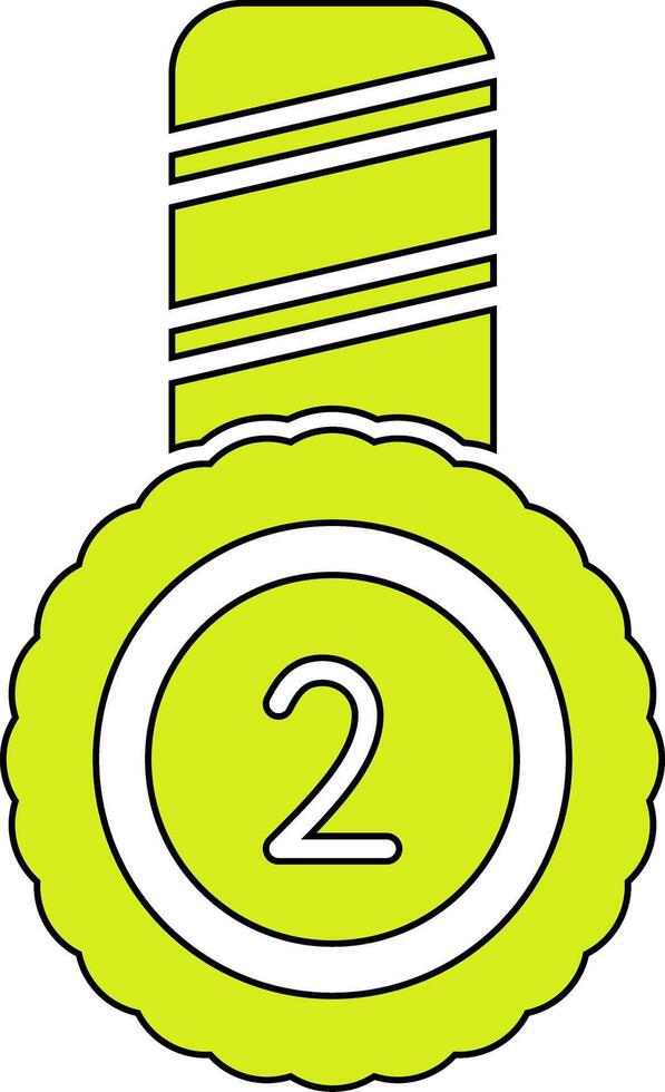 Second Place Vector Icon