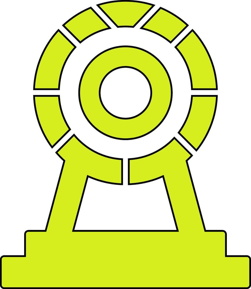 icono de vector de rueda de la fortuna