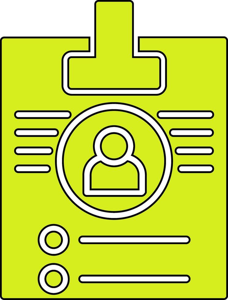 Id Card Vector Icon