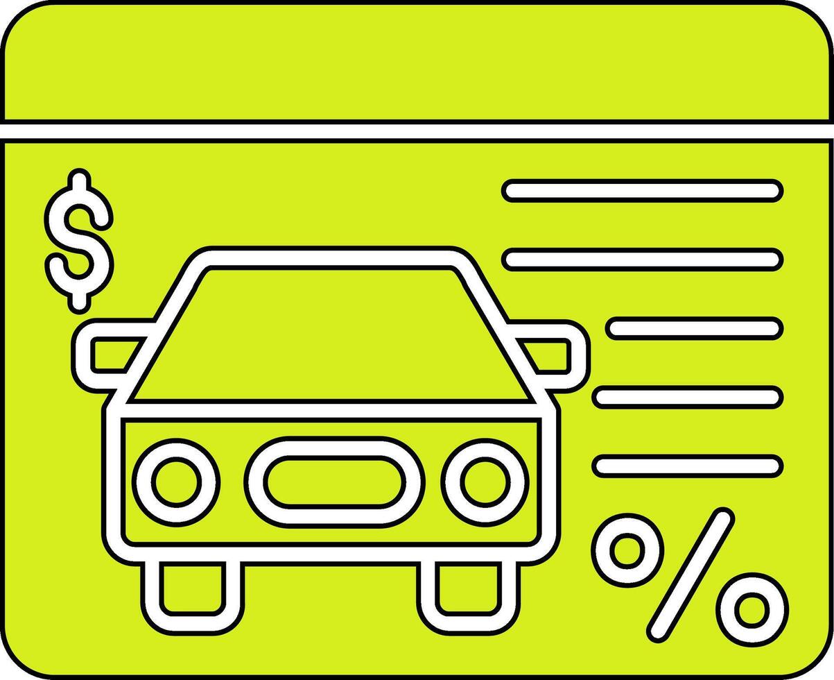 Car Loan Vector Icon