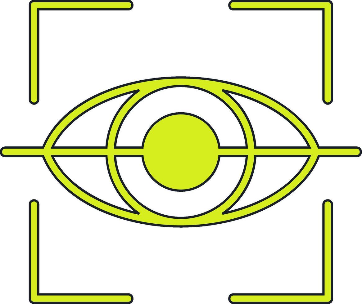 Retinal Scanner Vector Icon