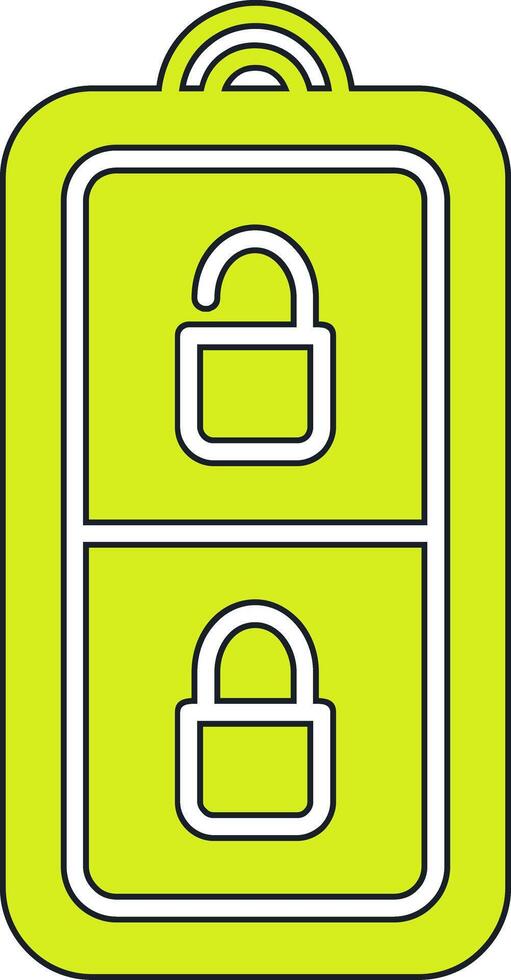 Car Key Vector Icon