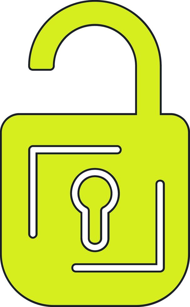 Open Padlock Vector Icon