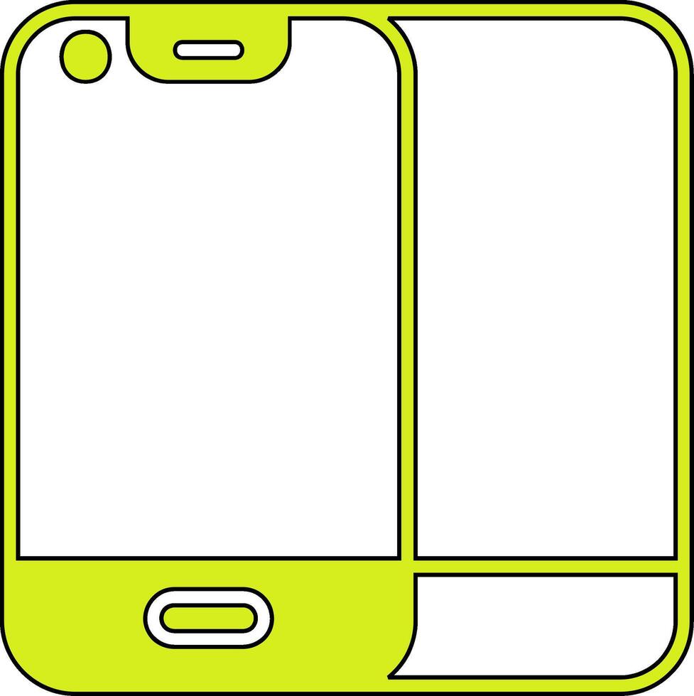 plegable teléfono vector icono