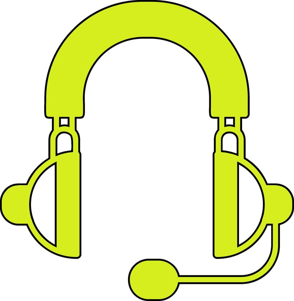 icono de vector de auriculares