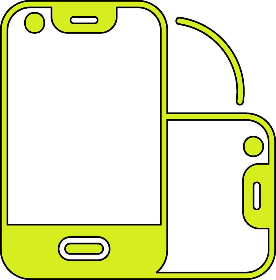 Foldable Smartphone Vector Icon