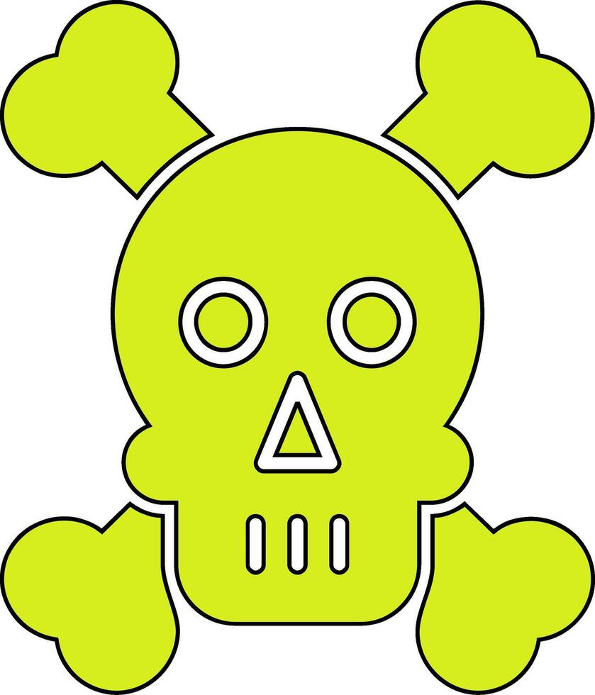 Skull And Bones Vector Icon